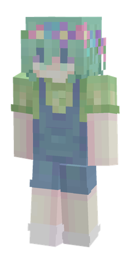 Blue skin: body, front render