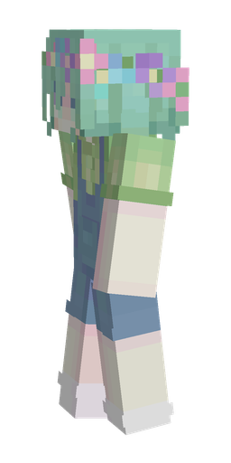 Blue skin: body, left side render