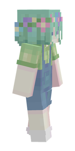 Blue skin: body, right side render