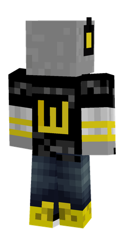 Black skin: body, back render