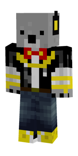 Black skin: body, front render