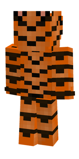 Black skin: body, back render