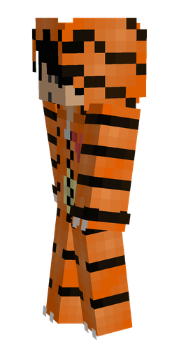 Black skin: body, left side render
