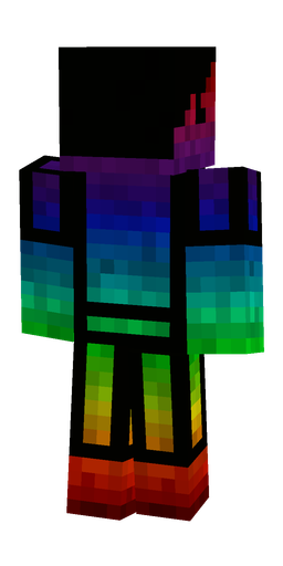Black skin: body, back render