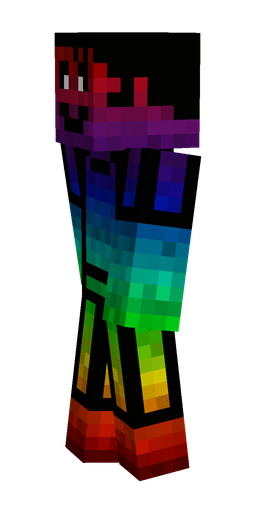 Black skin: body, left side render