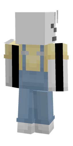 Blue skin: body, back render