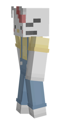 Blue skin: body, left side render