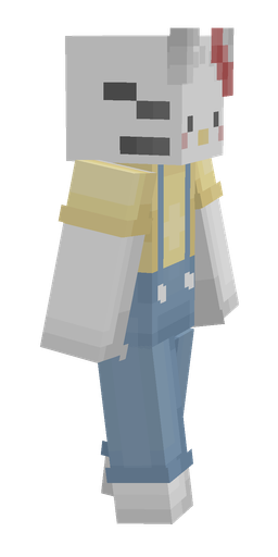 Blue skin: body, right side render