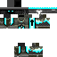 Black skin: raw texture render