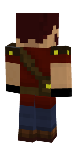 Blue skin: body, back render