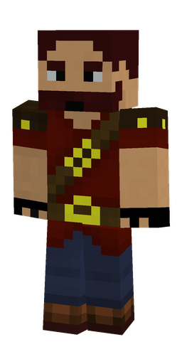 Blue skin: body, front render