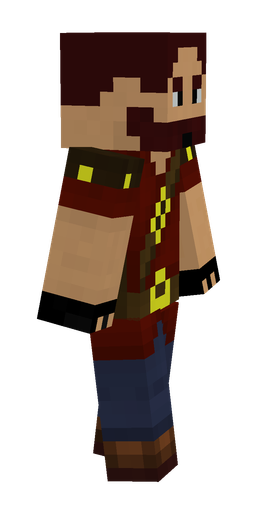 Blue skin: body, right side render
