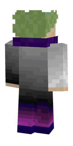 Black skin: body, back render