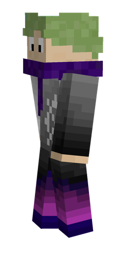 Black skin: body, left side render