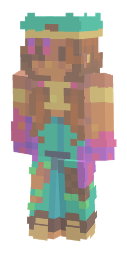 Blue skin: body, front render