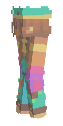 Blue skin: body, left side render