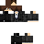Black skin: raw texture render