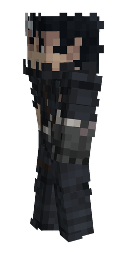 Black skin: body, left side render