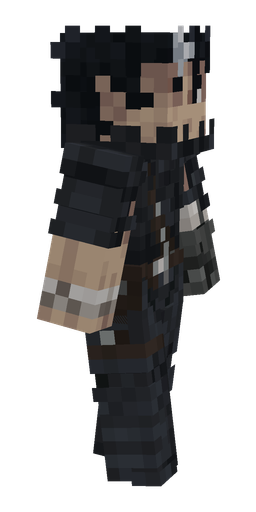 Black skin: body, right side render
