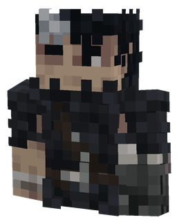 Black skin: bust render