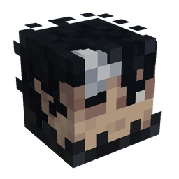 Black skin: head render