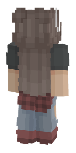 Black skin: body, back render