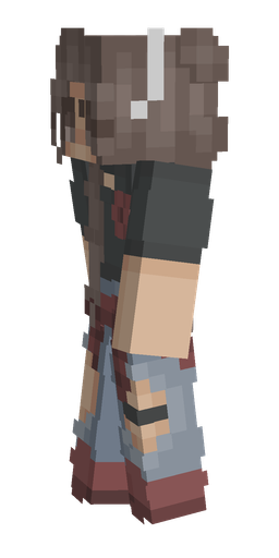 Black skin: body, left side render