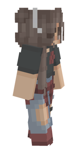 Black skin: body, right side render