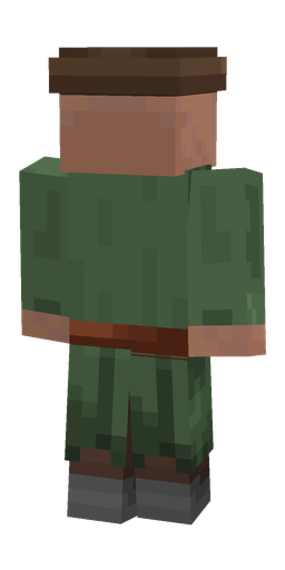Brown skin: body, back render