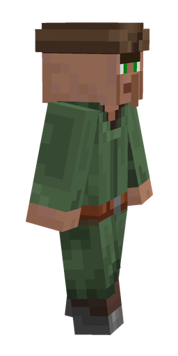 Brown skin: body, right side render