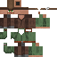 Brown skin: raw texture render