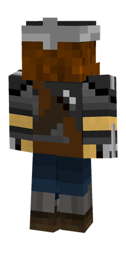 Black skin: body, back render