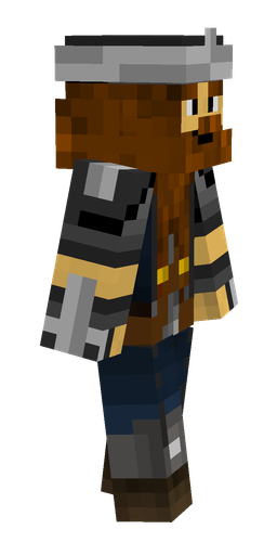 Black skin: body, right side render