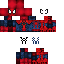 Black skin: raw texture render