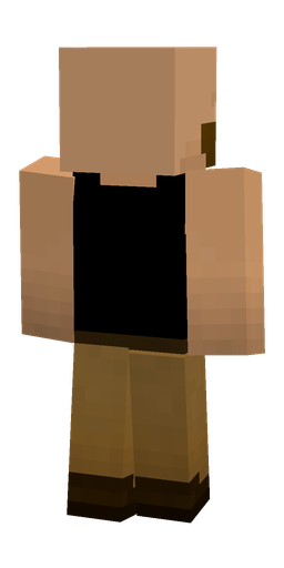 Black skin: body, back render