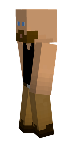 Black skin: body, left side render