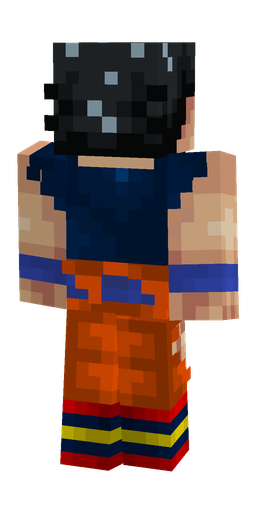 Black skin: body, back render