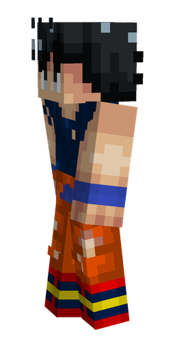 Black skin: body, left side render