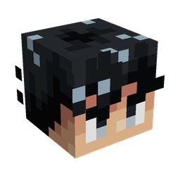 Black skin: head render