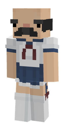 Blue skin: body, front render