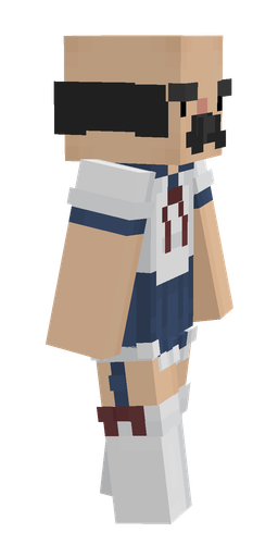 Blue skin: body, right side render