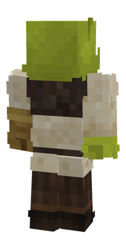 Brown skin: body, back render