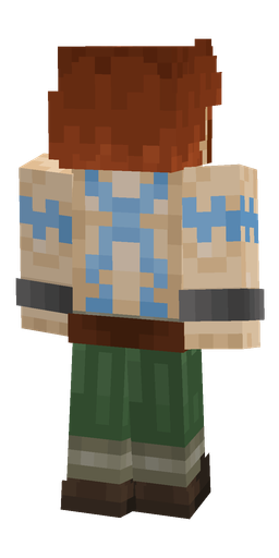 Brown skin: body, back render