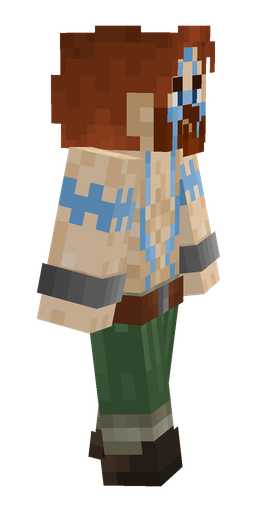Brown skin: body, right side render
