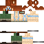 Brown skin: raw texture render