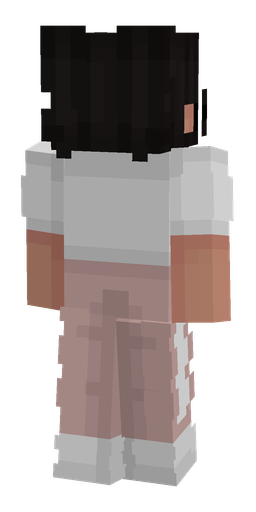 Black skin: body, back render