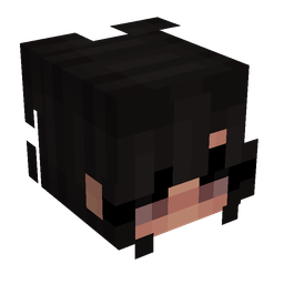 Black skin: head render