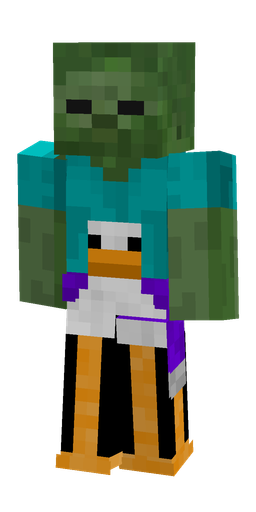 Blue skin: body, front render