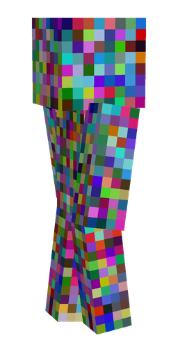 Blue skin: body, left side render