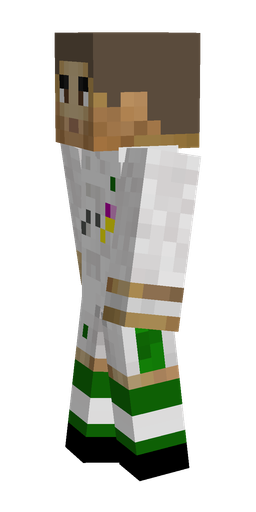 Brown skin: body, left side render
